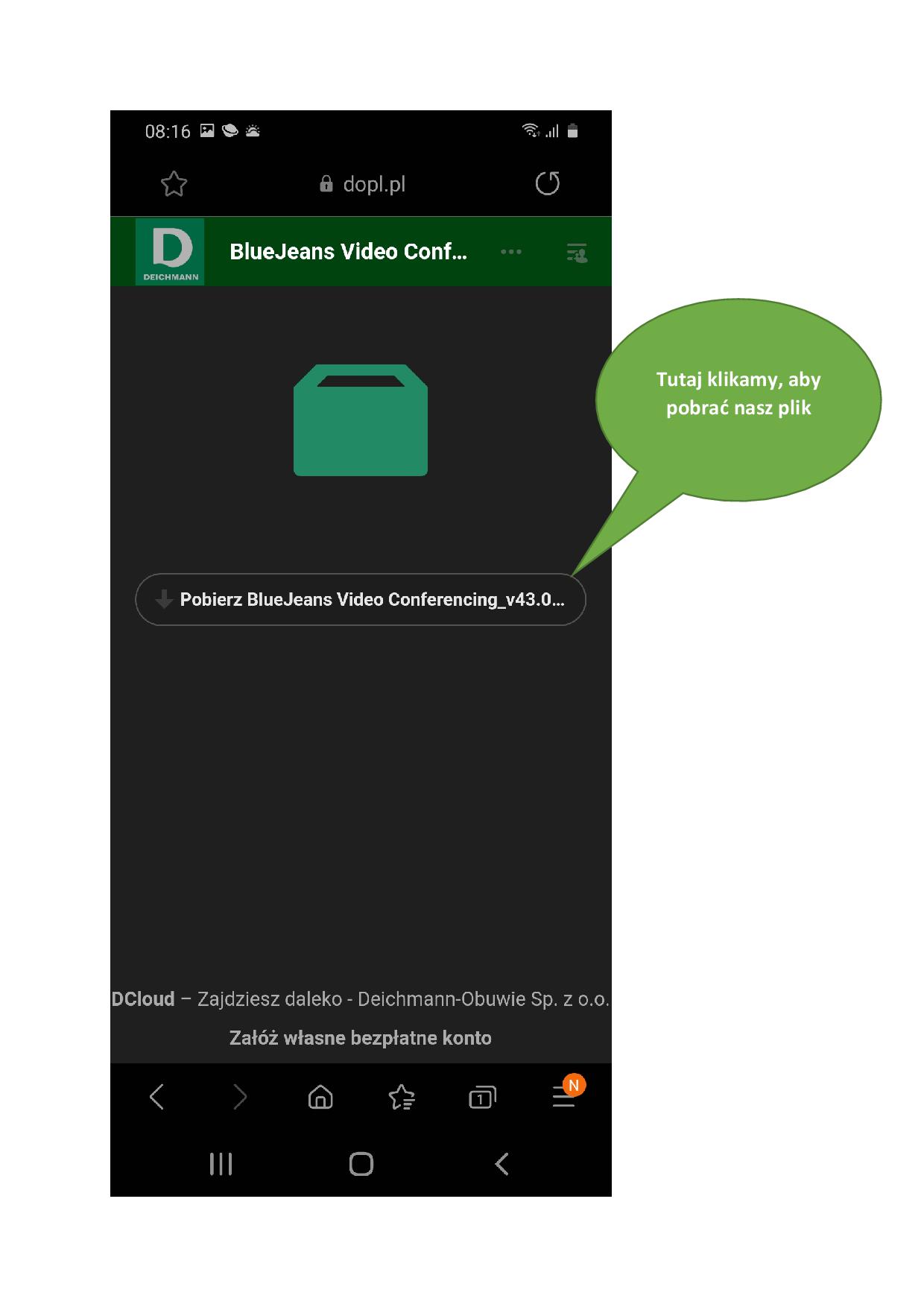 Instalacja aplikacji BlueJeans na smartfonie Samsung Galaxy A40-003.jpg