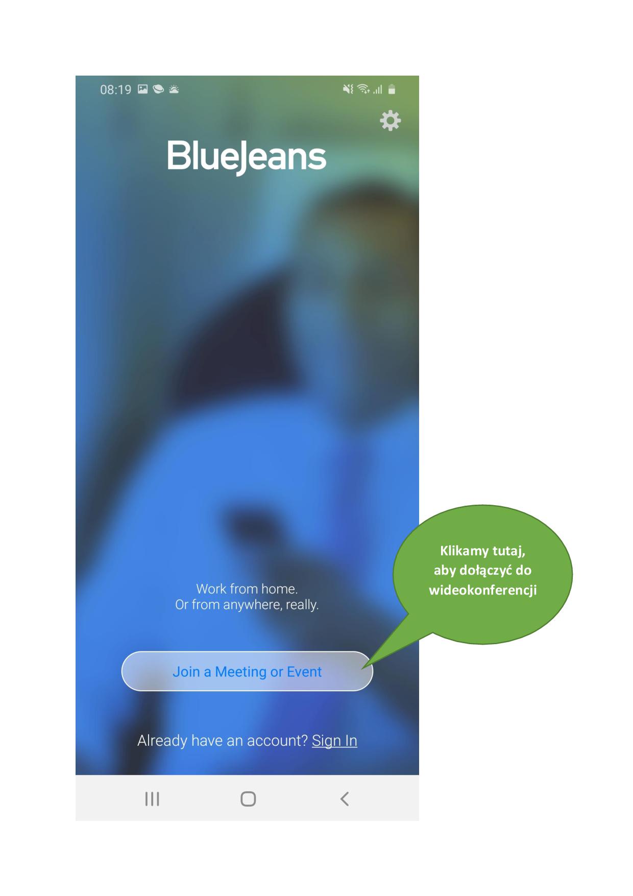 Instalacja aplikacji BlueJeans na smartfonie Samsung Galaxy A40-012.jpg