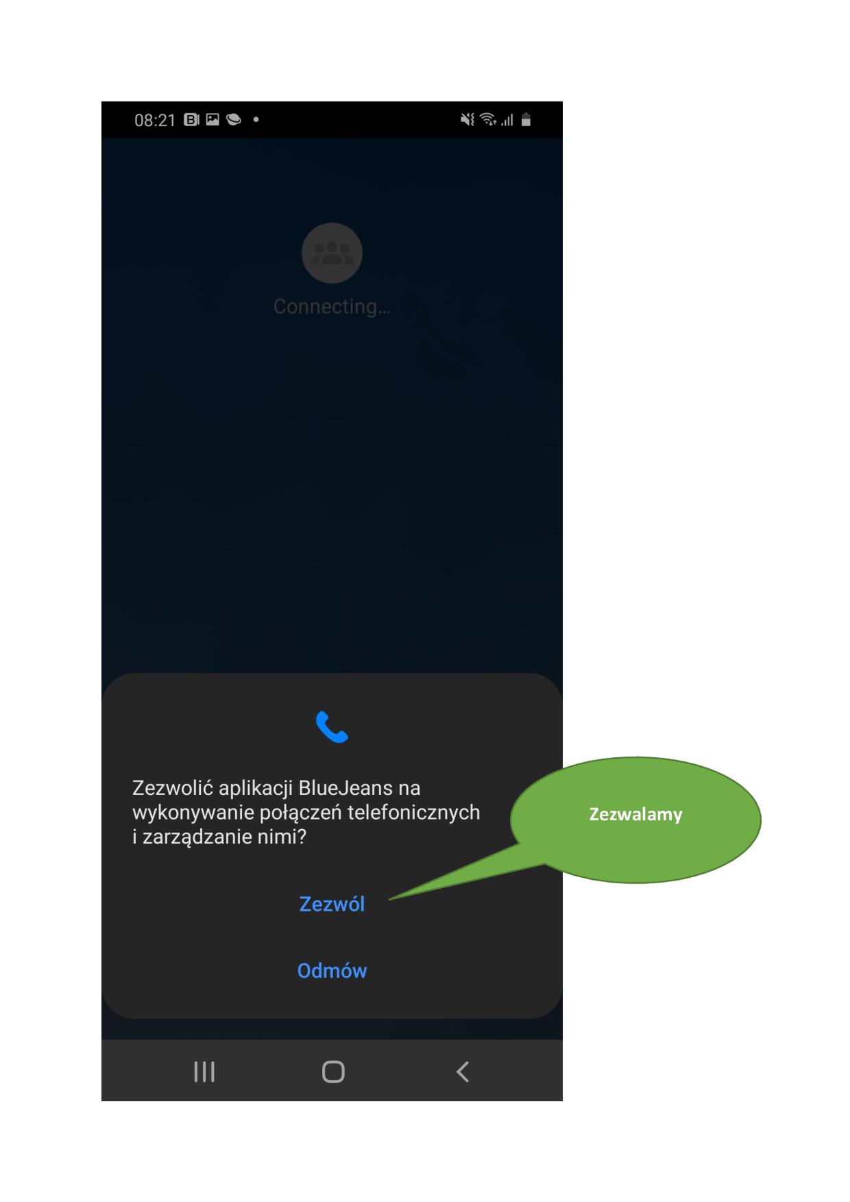 Instalacja aplikacji BlueJeans na smartfonie Samsung Galaxy A40-017.jpg
